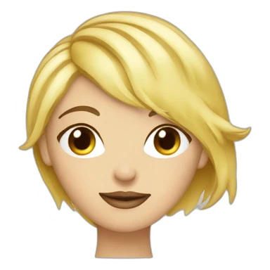 blond-hair-woman-and-blond-short-hair-man-kisses sticker