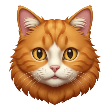 A high-resolution photo-realistic digital illustration of a ginger tabby cat sticker