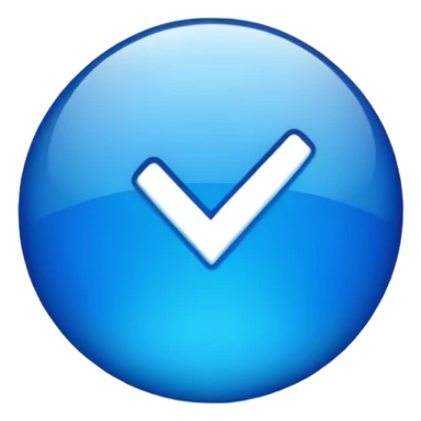 Made a emoji instagram Blu tick  sticker