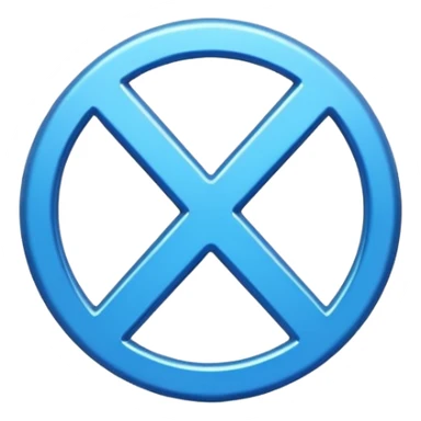 female sign symbol, vibrant blue color sticker