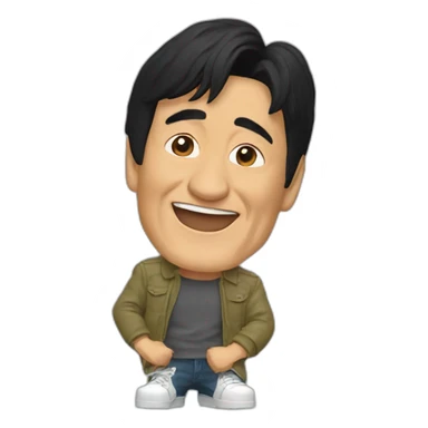 Jackie chan 90s sticker