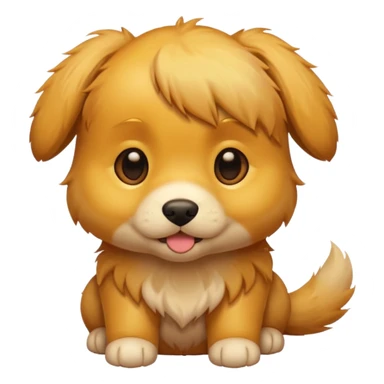 Puppy in a sunset sticker