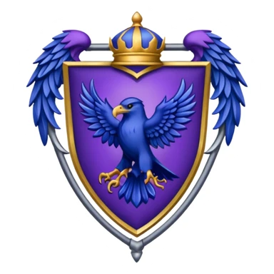 Ravenclaw emblem in purple sticker
