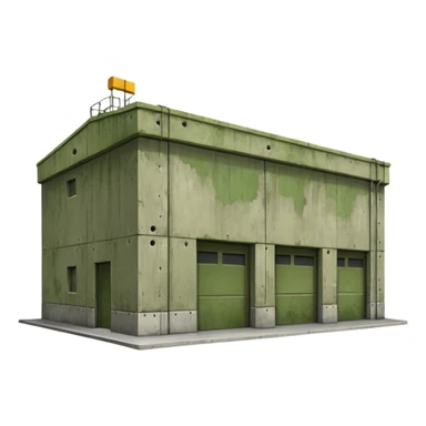 military green warehouse sticker
