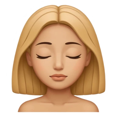 serene face with closed eyes symbolizing quiet reflection and identity sticker