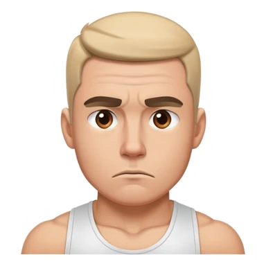 um personal trainer pensativo e chateado sticker