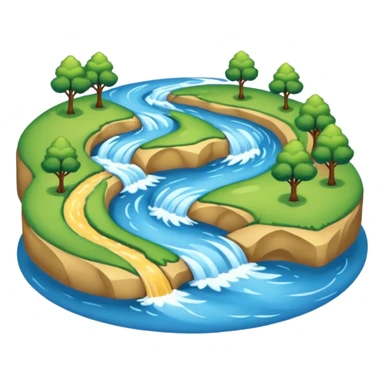 Rivers connecting sticker