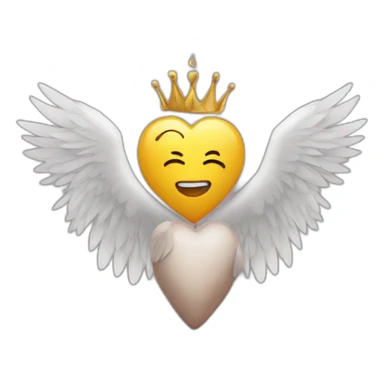 corazon con alas sticker