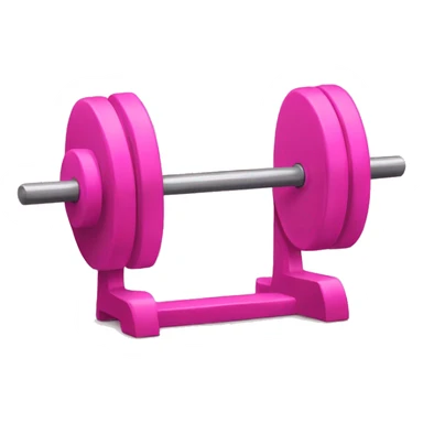 pink barbell rack sticker