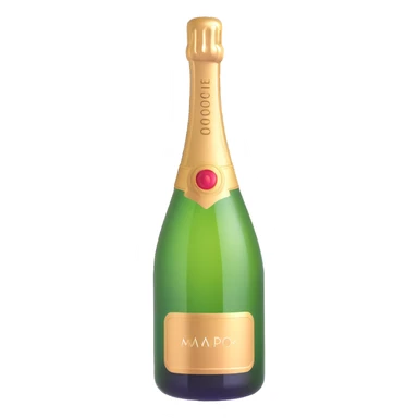 champagne bottle sticker
