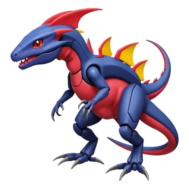 Heliolisk-Salandit-Cyclizar-Genesect-Pokémon, full body sticker