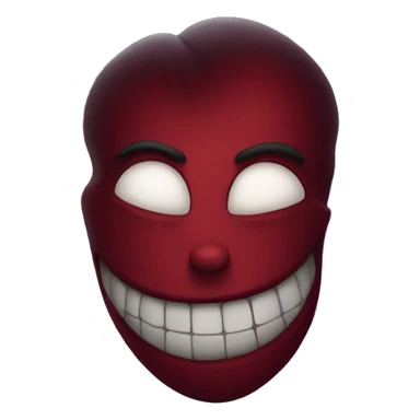 dark red heart that says toxin sticker