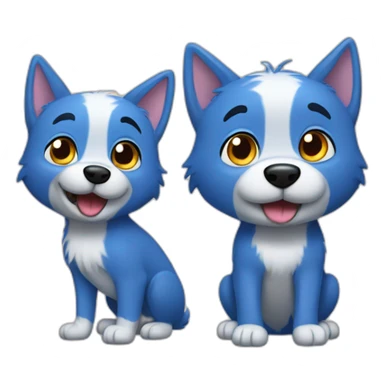 Bluey and Bingo sticker