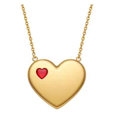 Goldene Herz Kette mit „Nhee“ drauf stehend  sticker