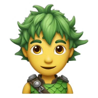 a dragon with a human apperence sticker