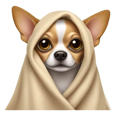 Chihuahua under blanket  sticker