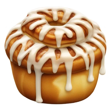 a single cute cinnamon bun sticker