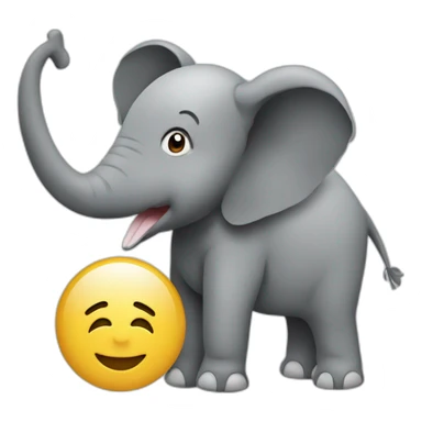 Sign that says #1 Fan with an Elephant sticker