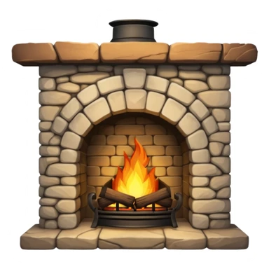 Stone Cottage Fireplace sticker