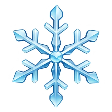 snowflake ice object icon, icy crystal shape, glossy frozen look, 3D cartoon, soft shadow, mobile game icon style, centered, clean background, no text, no watermark
 sticker