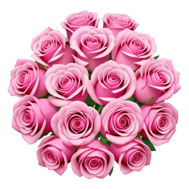 pink rose bouquet sticker
