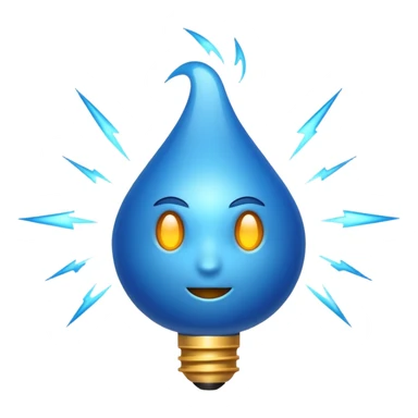 genera un razo azul sticker