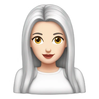 Angela white sticker