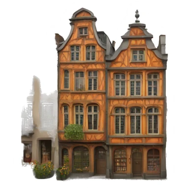 brussel old town  sticker