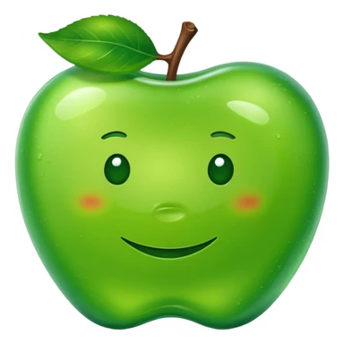 Green apple jolly rancher candy sticker