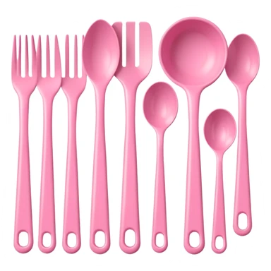 babypink utensils sticker