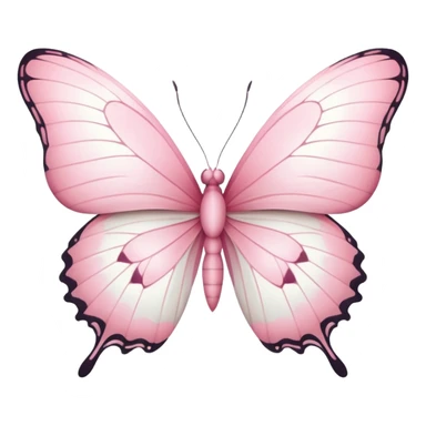 Pink white butter fly sticker