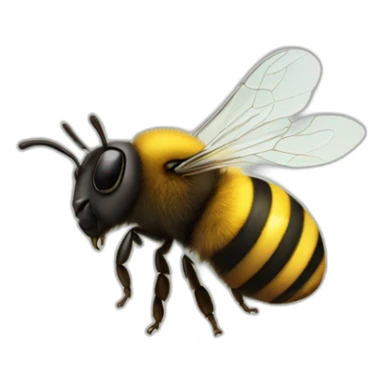 a bee in Zeus sticker