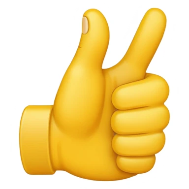thumbs up emoji with two thumbs facinf outwards sticker