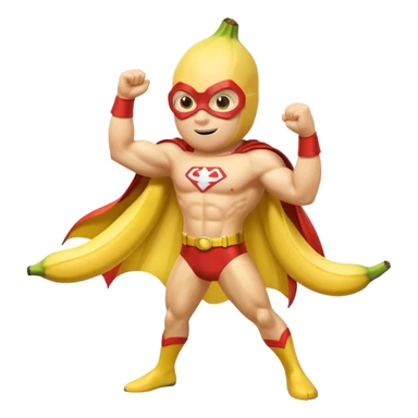 banana as superhuman sticker