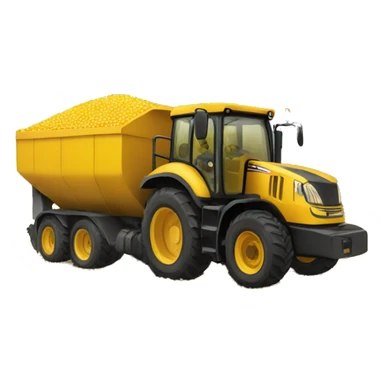 Unit to load bulk corn heading to a grain silo sticker