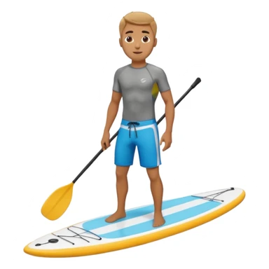 paddle board man sticker