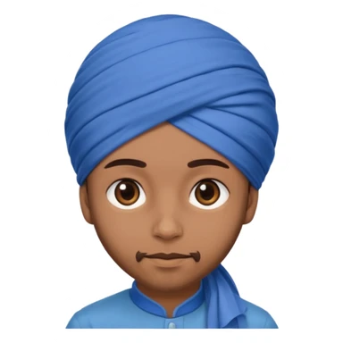 Sardar boy wearing turban  sticker
