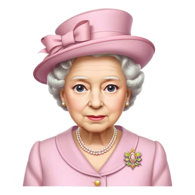 
Queen Elizabeth in pastel clothes sticker