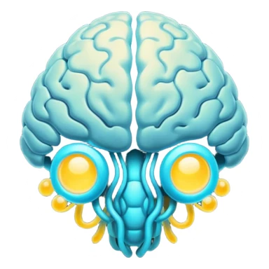 hive mind brain connect sticker