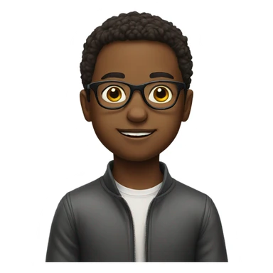 boy in glasses portrait sticker