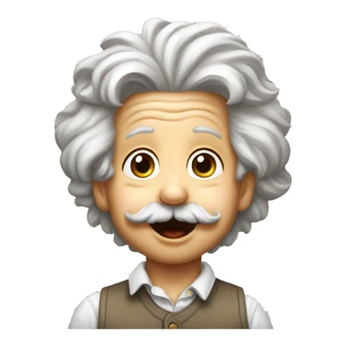 albert einstein as a kid with tongue out sticker