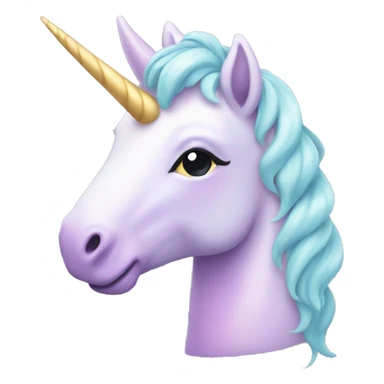 Pastel unicorn sticker