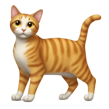 cat standing in two legs sticker