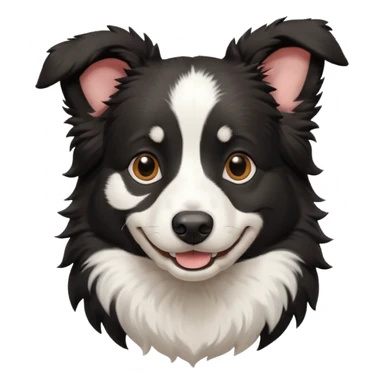 smille black bordercollie sticker