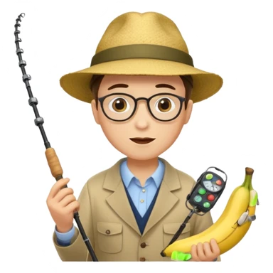 Make accountant loves fishing bananas movies and comics sticker