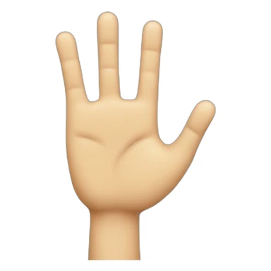 high five with 10 fingers sticker