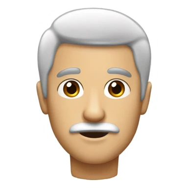 Guy with black hair and a small mustache  sticker