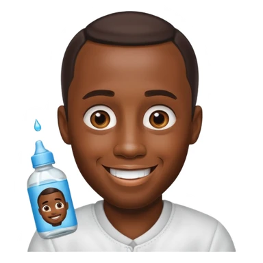 Make an emoji of Diddy with baby oil sticker