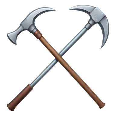 pickaxe double side sticker