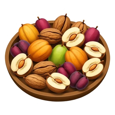 a pack of nuts and dried fruits snack sticker